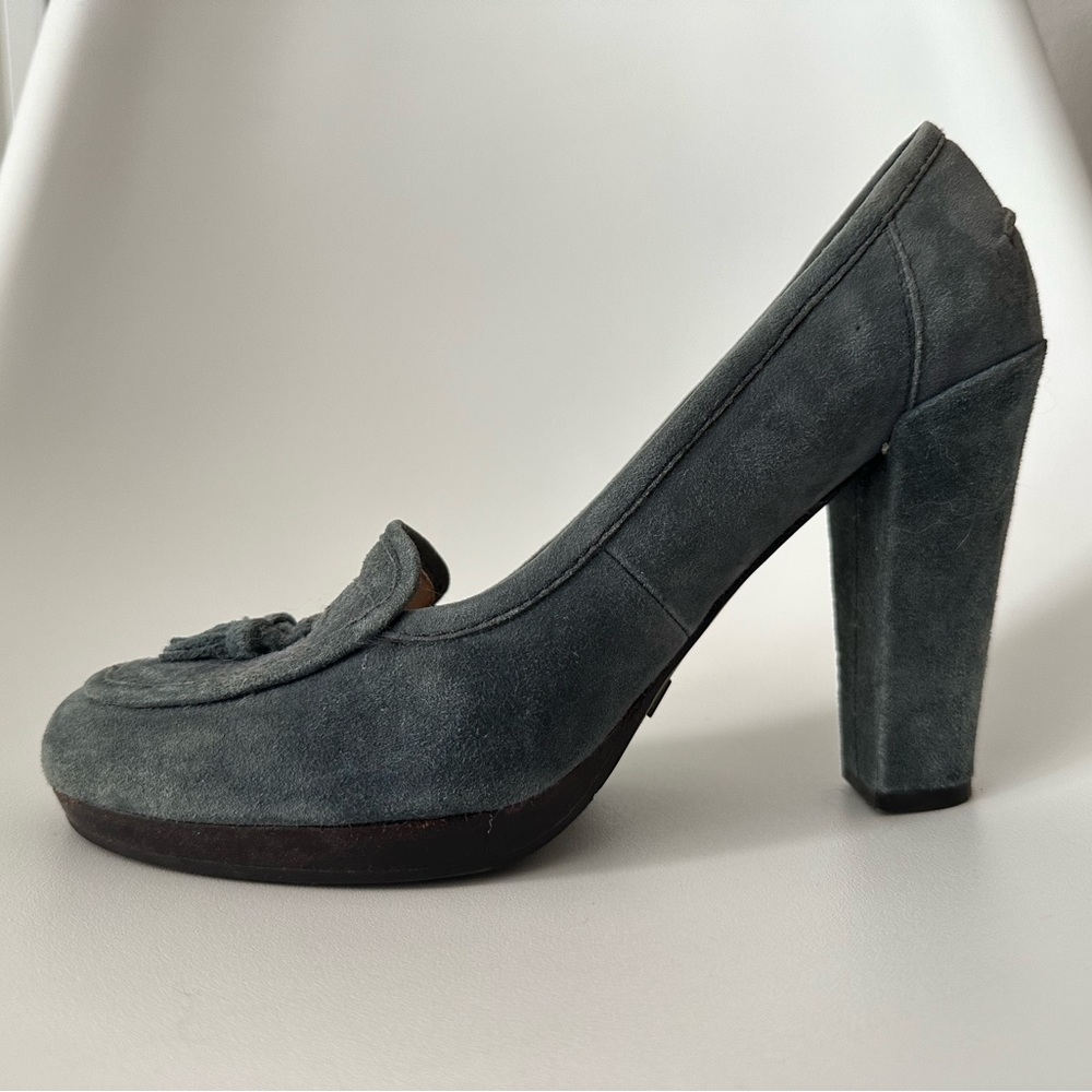 Sam Edelman Blue Suede Heels